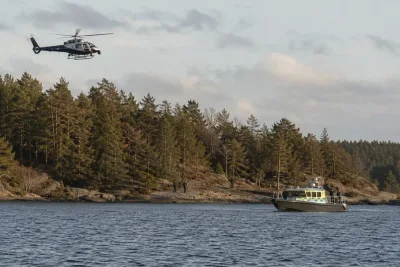 Stor polisinsats pågår i Värmdö skärgård