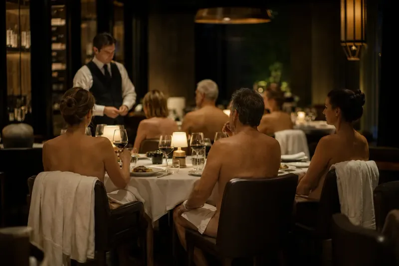 Nakna middagar säljer slut på Florida-restaurang