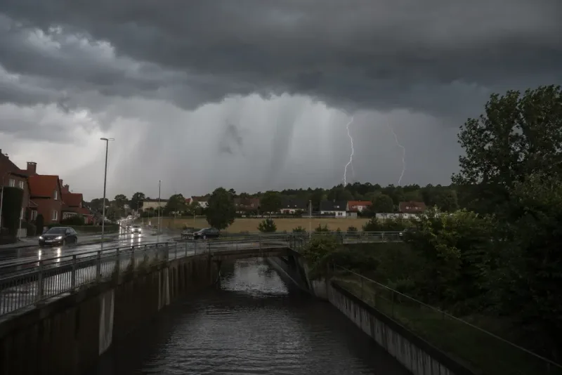 Kraftigt åskväder varnas i södra Sverige