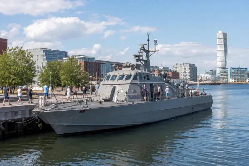 Historisk robotbåt tog passagerare på tur i Malmö