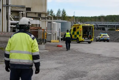 Person svårt brännskadad i arbetsolycka i Obbola