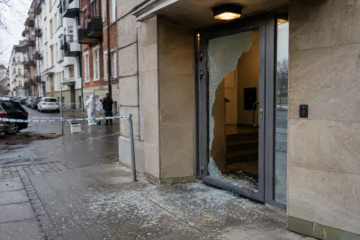 Explosion skadade port i centrala Malmö