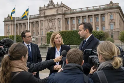 Magdalena Andersson pressar V efter terroristbrev