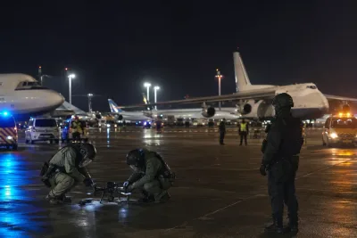Sprängdrönare vid Ukrainaplan utreds som terrorbrott