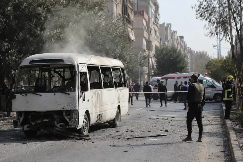 Flera döda efter explosion i minibuss utanför Damaskus