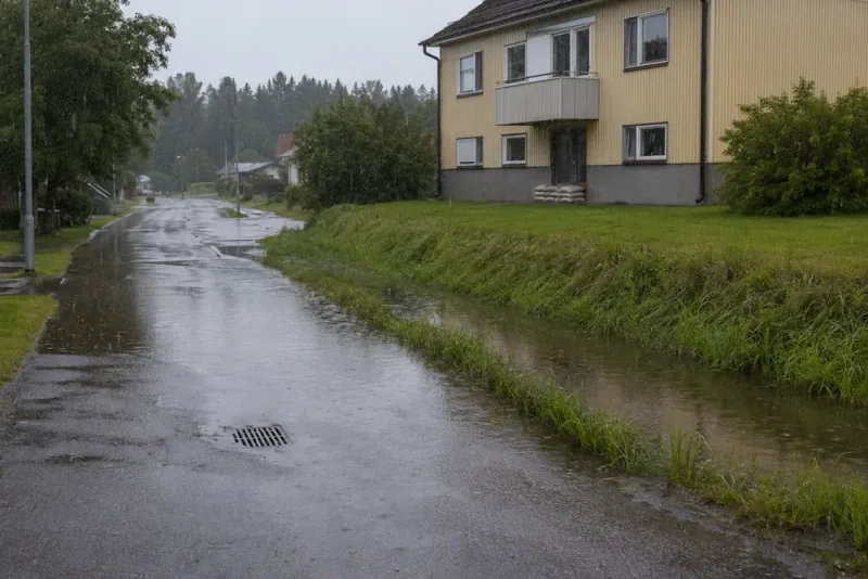 SMHI varnar för översvämningar efter kraftigt regn