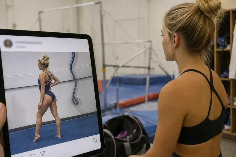 Olivia Dunne kritiseras för redigerade bilder