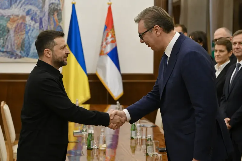 Zelenskyj inleder nya samtal med Serbiens ledning
