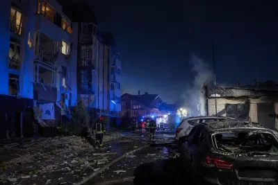 Barn bland dödade i nattlig attack mot Kiev