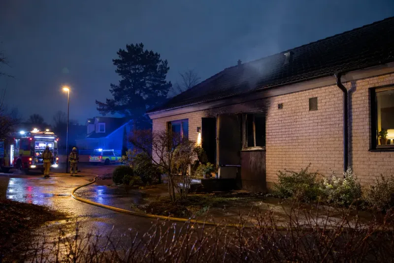 Brännbar vätska misstänks bakom villabrand i Botkyrka