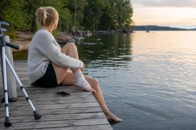 Gädda bet Izabella Walkowiak – foten syddes med elva stygn