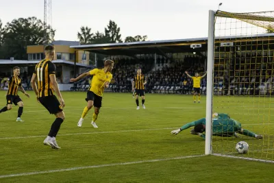 Simon Olsson sänkte Mjällby på Strandvallen