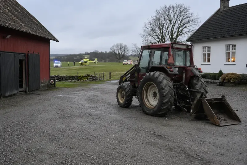Ungt barn omkom i traktorolycka på gård