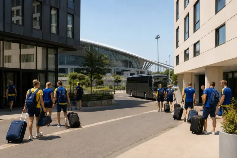 Svenska simtruppen splittras efter hotellproblem i Paris