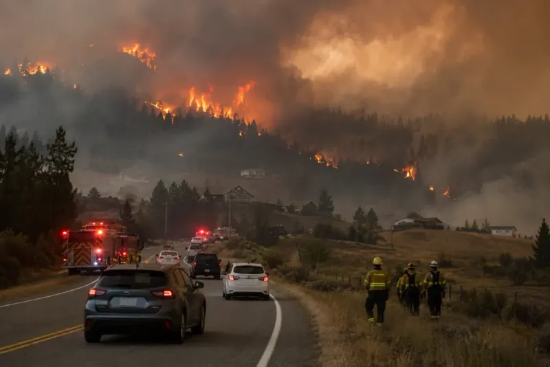 80-årig kvinna död under evakuering från storbrand