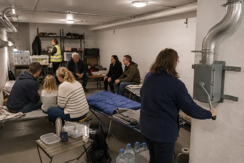Grums låter invånare övernatta i skyddsrum