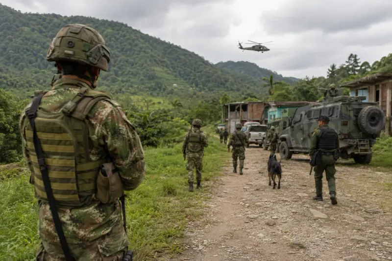 Sex dödade när Colombia trappar upp offensiven