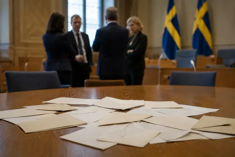 Vänsterpartiets brevkris försvårar regeringsfrågan för Socialdemokraterna