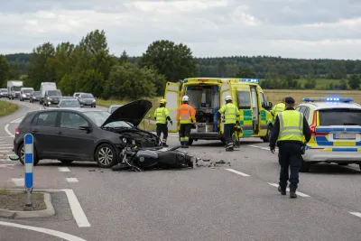 Flera allvarligt skadade i trafikolyckor i Skåne