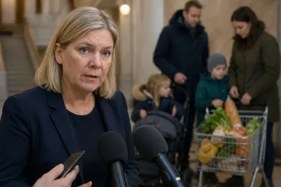 Magdalena Andersson pressar Tidöpartierna om barnbidraget