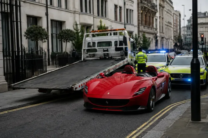 Ferrari för 50 miljoner beslagtogs i rekordinsats