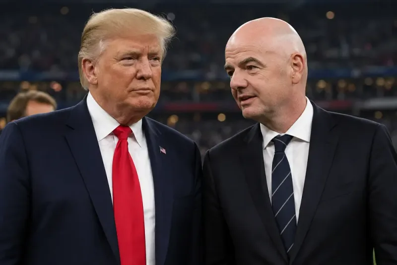 Donald Trump försvarar Gianni Infantino efter kritiken
