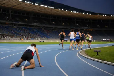 Mike Foppen föll bort från medaljstriden