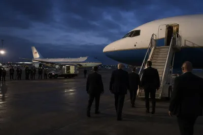 Trump bytte flyg efter uppgifter om iranskt hot