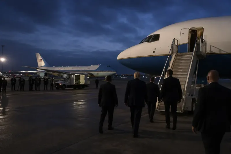 Trump bytte flyg efter uppgifter om iranskt hot