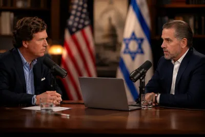 Tucker Carlson anklagar Israel i Hunter Biden-läckan
