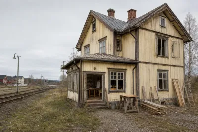 Gammal järnvägsbostad kan bli kreativ mötesplats
