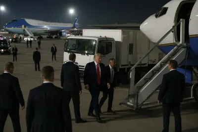 Trump flög hemligt efter uppgift om rakethot  Trump flög hemligt efter uppgift om rakethot