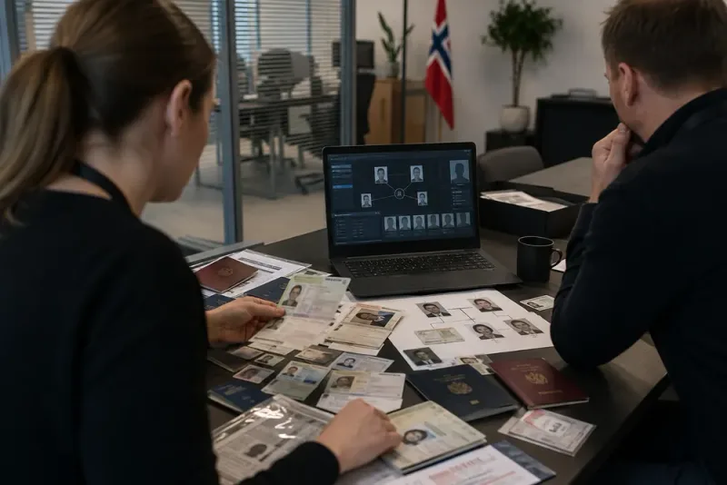 Familjenätverk avslöjade med falska identiteter i Norge