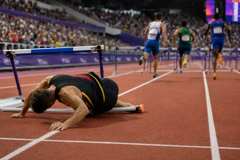 Elie Bacaris medaljchans försvann efter fallet