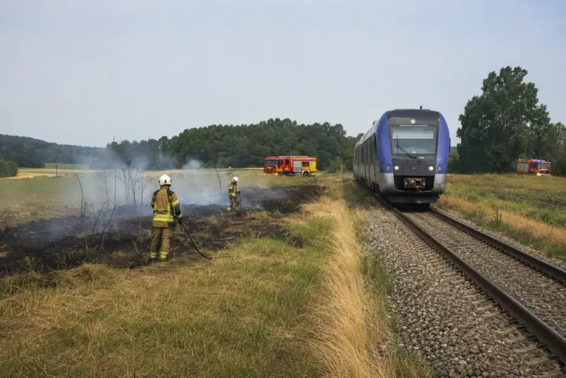 Två brandlarm stoppar tågtrafiken väster om Kristianstad
