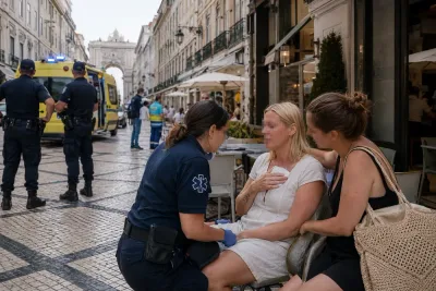 Svensk kvinna träffades av förlupen kula i Lissabon