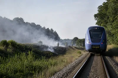 Brand stoppar tågen mellan Hässleholm och Kristianstad