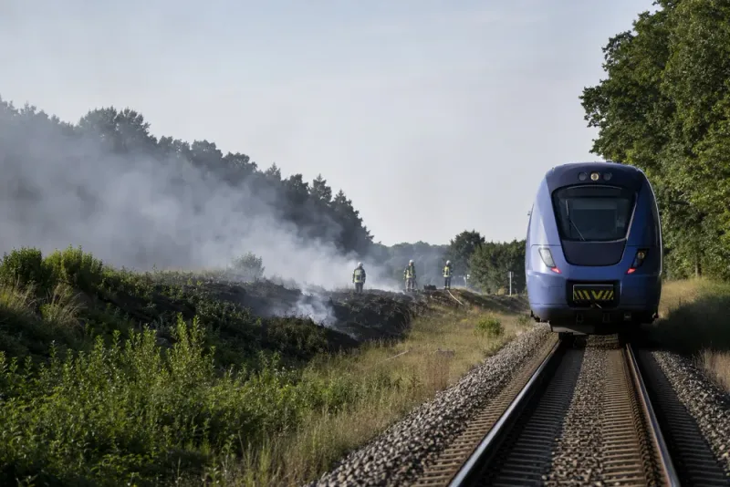 Brand stoppar tågen mellan Hässleholm och Kristianstad