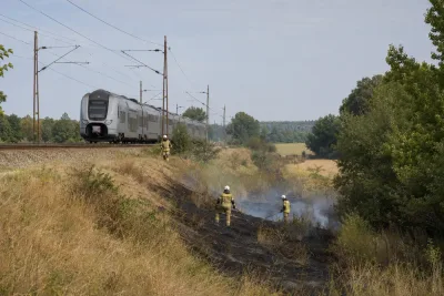 Ny gräsbrand stoppar tåg mellan skånska städer