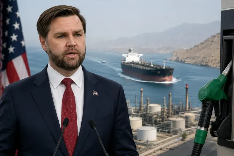 JD Vance pekar ut bränslepriser som främsta krigsmål