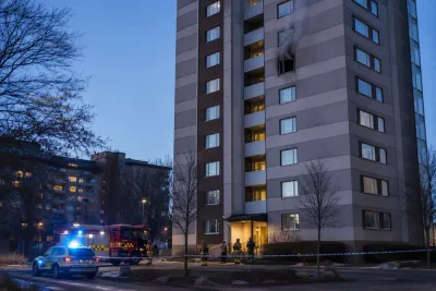 Lägenhetsbrand utreds som grov mordbrand