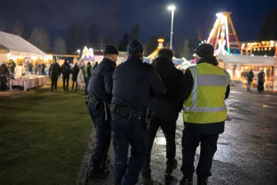 Våldsam man omhändertogs under Joelmässan