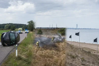 Bil voltade – flera händelser i Skåne