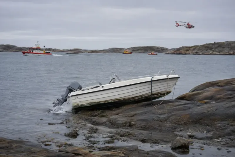 Tom båt på grund utlöste stor sökinsats