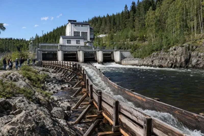 Krångede kraftverk firade 90 år med nyinvigd flottningsränna