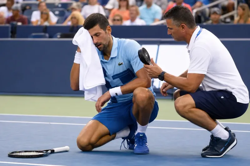 Novak Djokovic föll efter hälsoproblem i Cincinnati