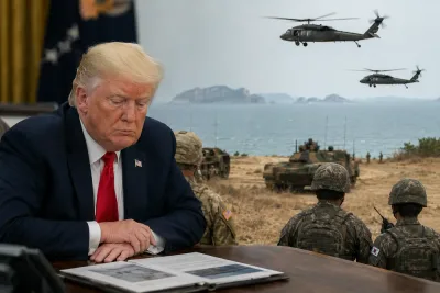 Trump beordrar kraftig minskning av militärövning