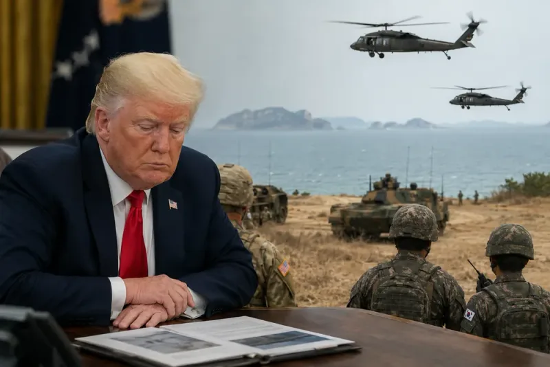 Trump beordrar kraftig minskning av militärövning