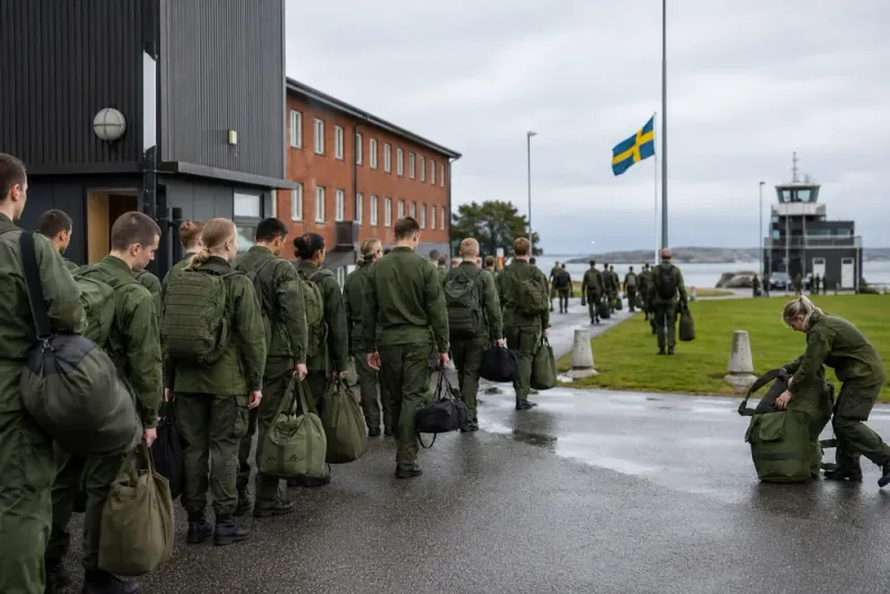 Rekordstor värnpliktskull rycker in i försvaret