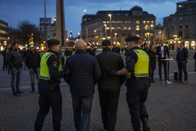 Två män fortsatt misstänkta efter ingripande vid valmöte